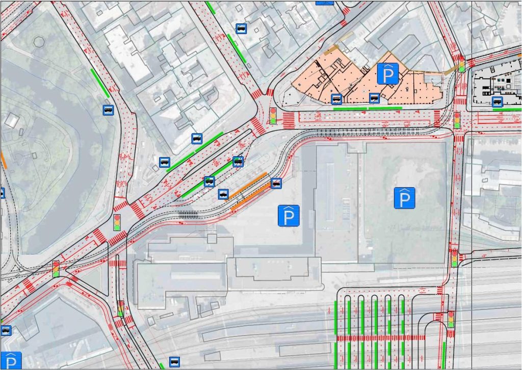Avotu–Pērnavas ielas tramvaja loks (-) - Dzelzceļš - vizualizācija