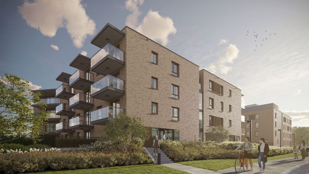 Spokojny Mokotów (ul. Polska 17) - Multi apartment - visualization