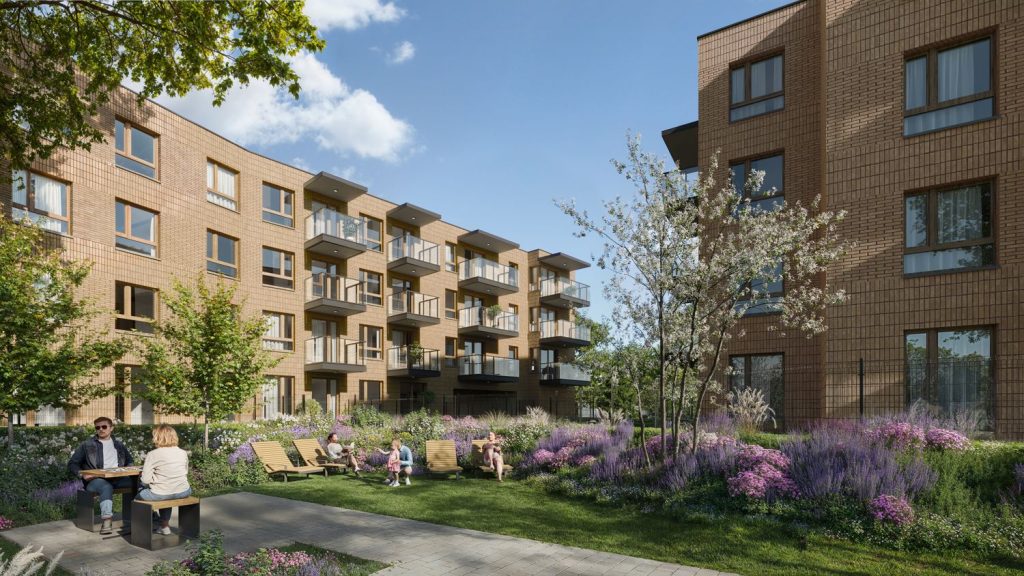 Spokojny Mokotów 1a (ul. Marzycieli) - Multi apartment - visualization