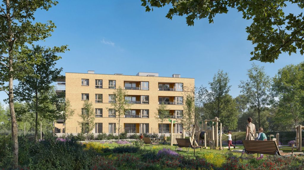Spokojny Mokotów 1a (ul. Marzycieli) - Multi apartment - visualization