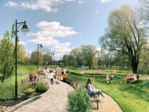 Ķengaraga apkaimes centrs - Parka attīstība (Kvadrāta iela 4) - Park