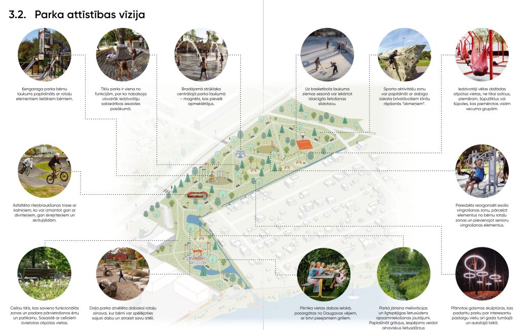 Ķengaraga apkaimes centrs - Parka attīstība (Kvadrāta iela 4) - Park - visualization