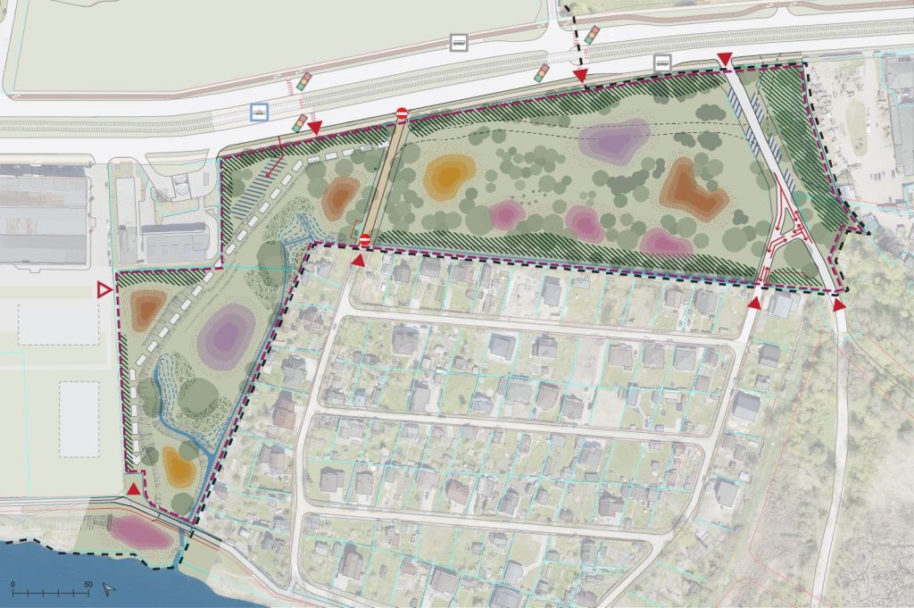 Ķengaraga apkaimes centrs - Parka attīstība (Kvadrāta iela 4) - Park - visualization