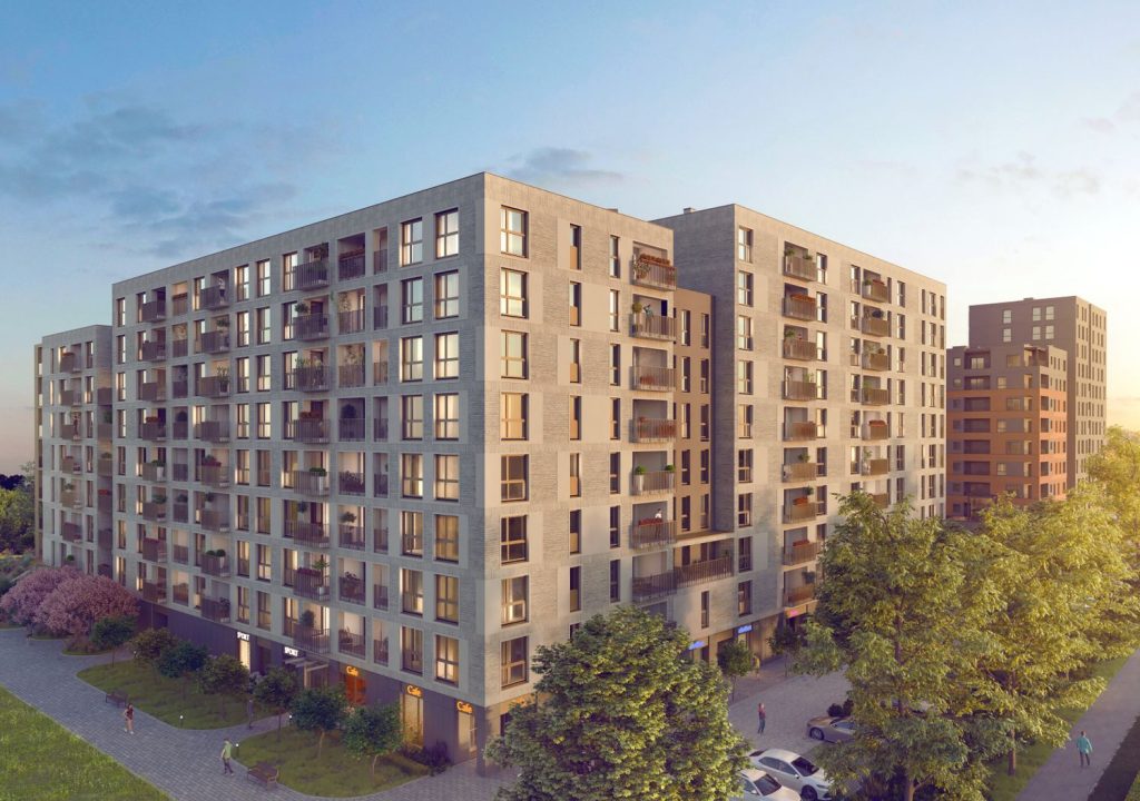 Platanowy Park etap IV (ul. Dwernickiego 8E) - Daudzdzīvokļu nams - vizualizācija