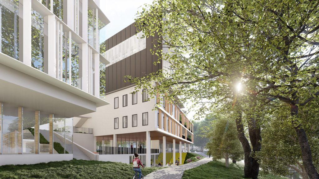 Preses Nama Kvartāls - Zunda krastmalas labiekārtojuma projekts (Balasta dambis 7) - Parks - vizualizācija