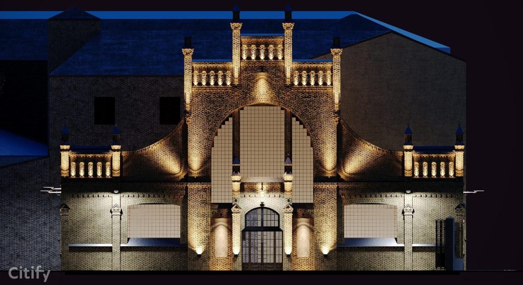 Vidzemes tirgus - Kvartāla attīstība (Brīvības iela 90A) - Maitinimo įstaiga, Turgus, Kita komercija, Kitas kultūros ar pramogų objektas - vizualizacija