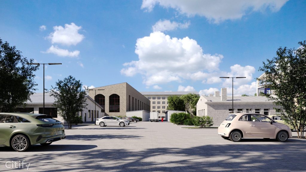 Vidzemes tirgus - Kvartāla attīstība (Brīvības iela 90A) - Maitinimo įstaiga, Turgus, Kita komercija, Kitas kultūros ar pramogų objektas - vizualizacija