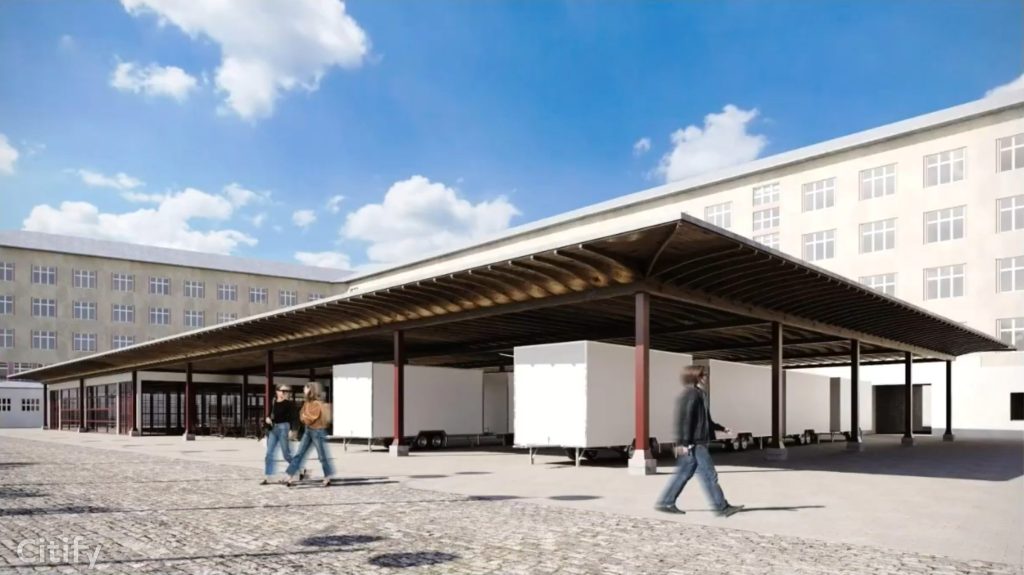 Vidzemes tirgus - Kvartāla attīstība (Brīvības iela 90A) - Maitinimo įstaiga, Turgus, Kita komercija, Kitas kultūros ar pramogų objektas - vizualizacija