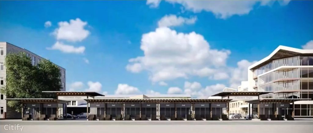 Vidzemes tirgus - Kvartāla attīstība (Brīvības iela 90A) - Maitinimo įstaiga, Turgus, Kita komercija, Kitas kultūros ar pramogų objektas - vizualizacija