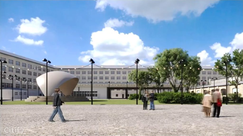 Vidzemes tirgus - Kvartāla attīstība (Brīvības iela 90A) - Maitinimo įstaiga, Turgus, Kita komercija, Kitas kultūros ar pramogų objektas - vizualizacija