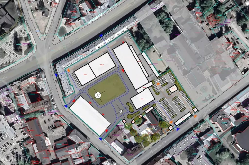 Vidzemes tirgus - Kvartāla attīstība (Brīvības iela 90A) - Maitinimo įstaiga, Turgus, Kita komercija, Kitas kultūros ar pramogų objektas - vizualizacija