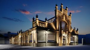 Vidzemes tirgus – Gaļas paviljona rekonstrukcija vizualizācija