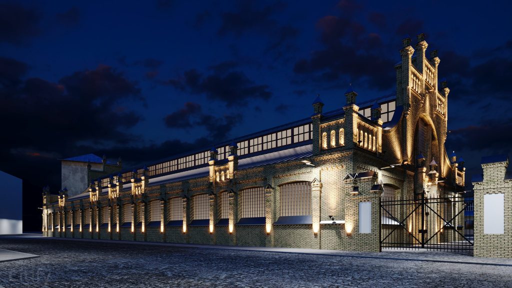 Vidzemes tirgus - Gaļas paviljona rekonstrukcija (Brīvības iela 90A) - Kultuurikeskus, Muu kultuurihoone - visuaalne