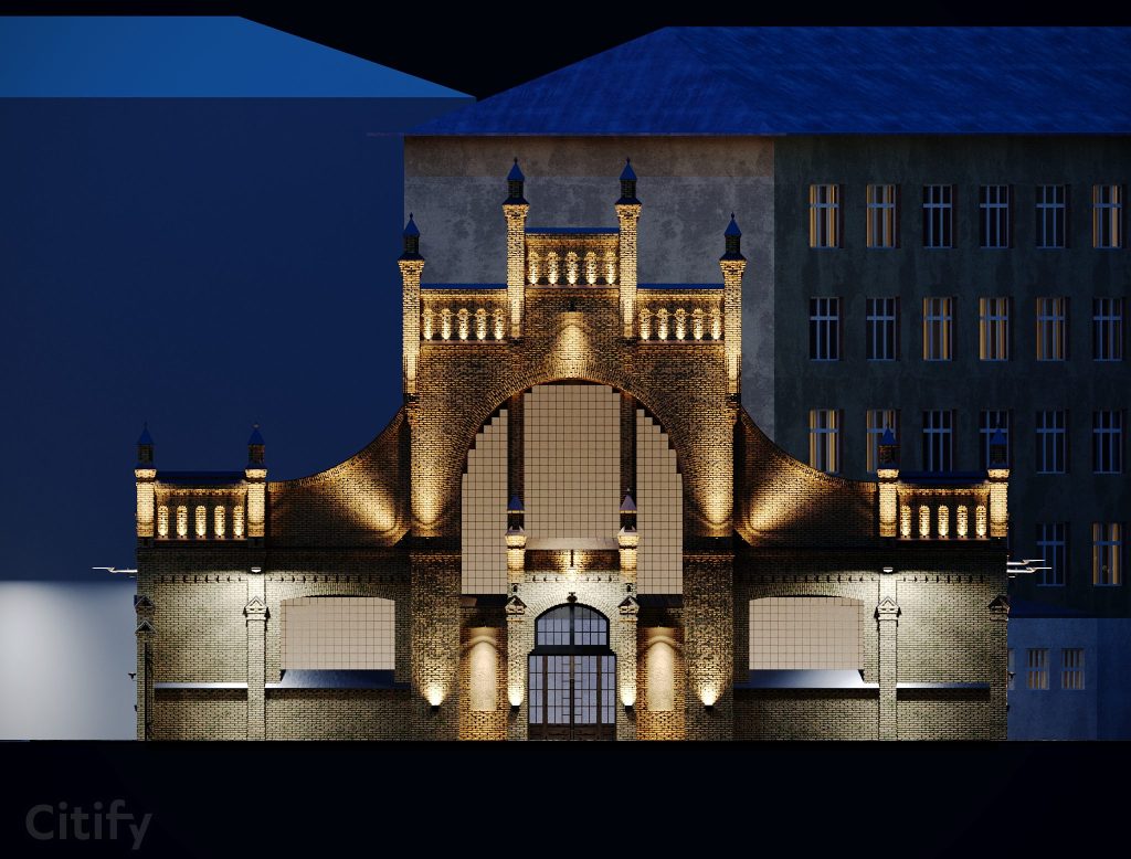 Vidzemes tirgus - Gaļas paviljona rekonstrukcija (Brīvības iela 90A) - Kultuurikeskus, Muu kultuurihoone - visuaalne