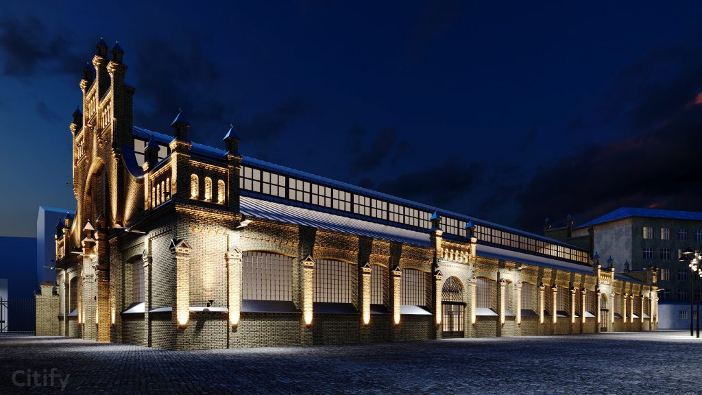 Vidzemes tirgus - Gaļas paviljona rekonstrukcija (Brīvības iela 90A) - Kultuurikeskus, Muu kultuurihoone - visuaalne