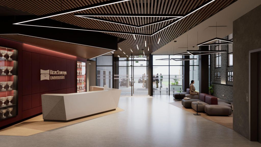 RSU sporta bāzes pārbūve (Cigoriņu iela 3) - Fitness center, Higher education, Sports field or court - visualization