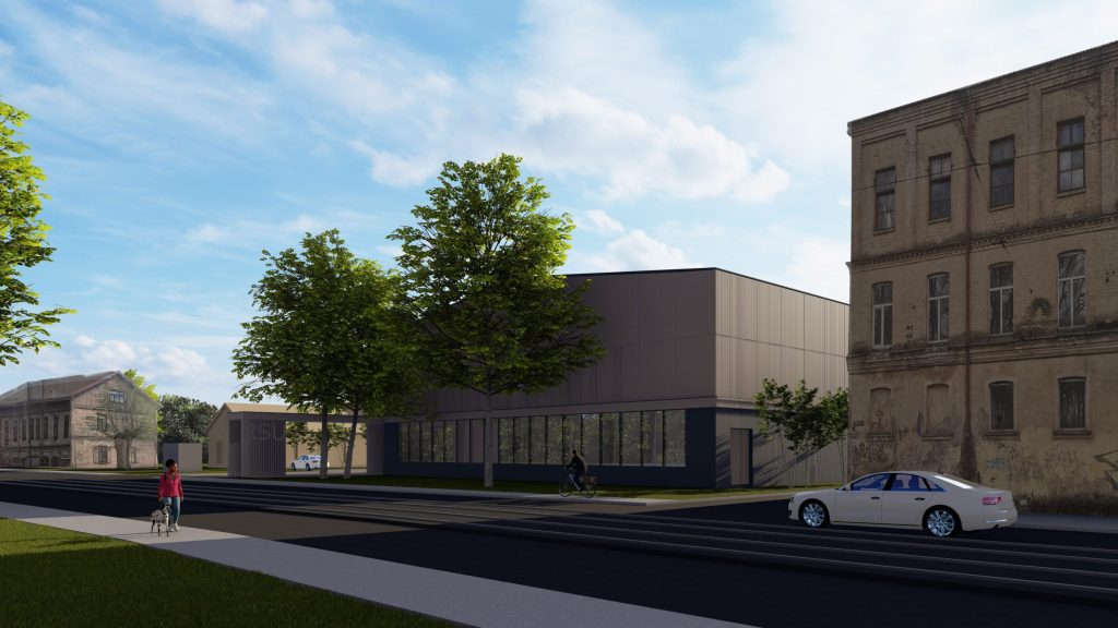 RSU sporta bāzes pārbūve (Cigoriņu iela 3) - Fitness center, Higher education, Sports field or court - visualization