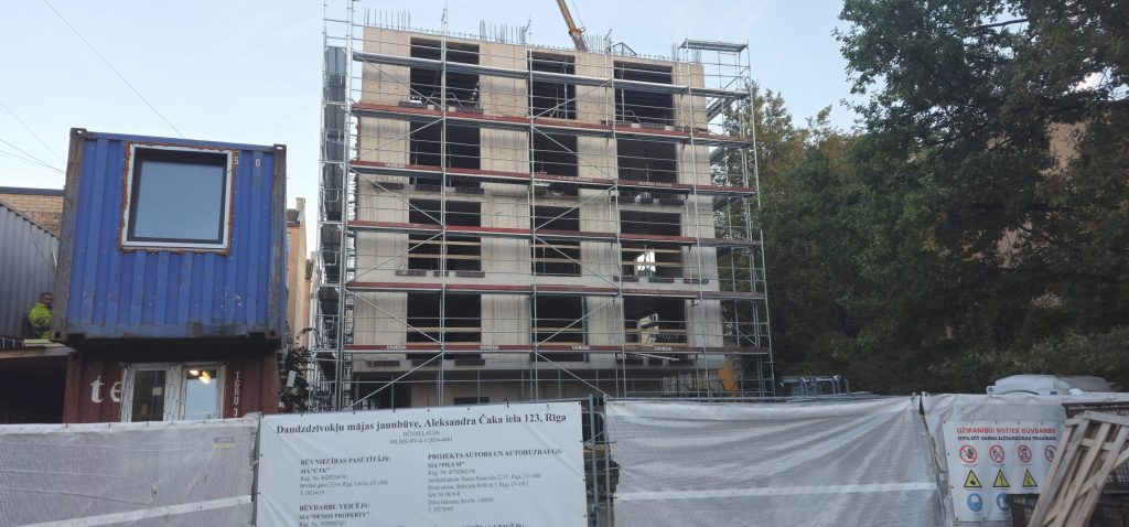 Bertrand kvartāls - 2.kārta (Aleksandra Čaka iela 123) - Daugiabutis - statybų nuotraukos