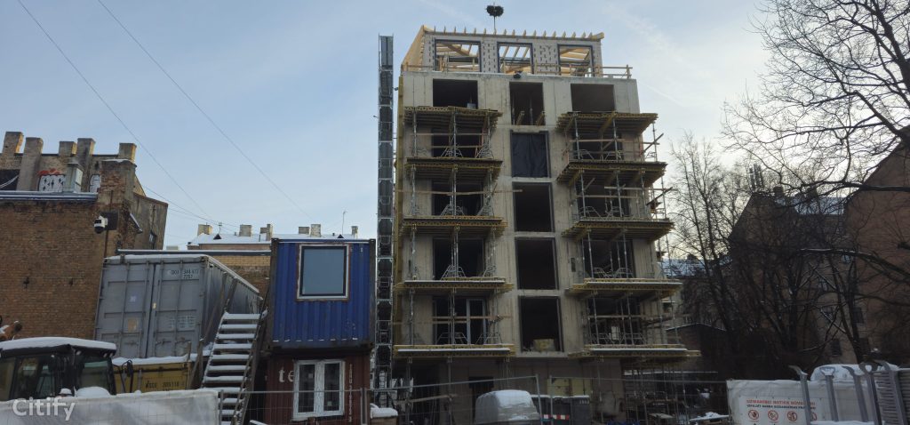 Bertrand kvartāls - 2.kārta (Aleksandra Čaka iela 123) - Daugiabutis - statybų nuotraukos