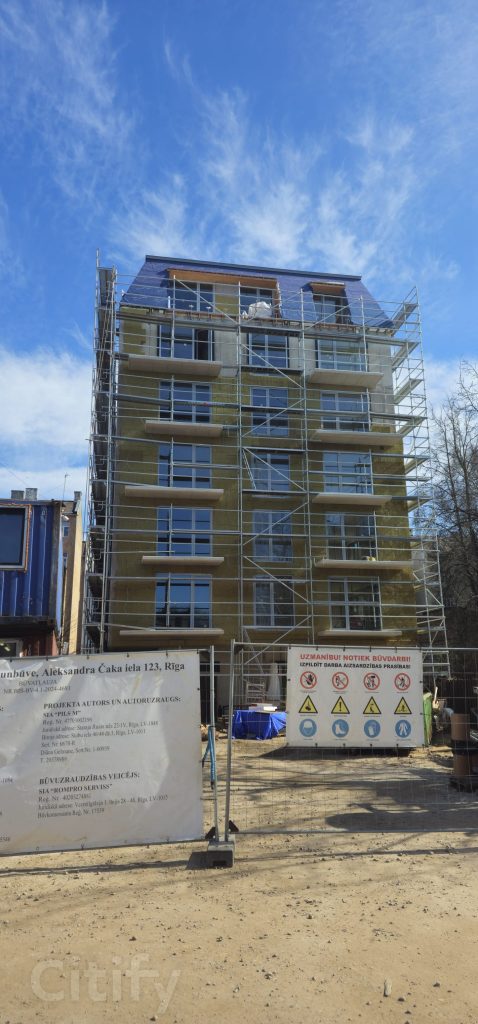 Bertrand kvartāls - 2.kārta (Aleksandra Čaka iela 123) - Daugiabutis - statybų nuotraukos