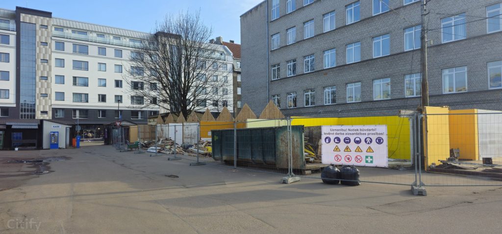 Vidzemes tirgus - Kvartāla attīstība (Brīvības iela 90A) - Maitinimo įstaiga, Turgus, Kita komercija, Kitas kultūros ar pramogų objektas - statybų nuotraukos