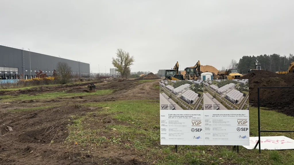 VGP Park Dreiliņi (Ēvalda Valtera iela 40) - Paskirstymo tinklas, Verslo centras - statybų nuotraukos