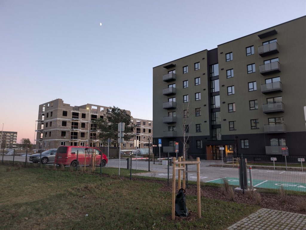 Valterciems – 1. kārta, 2. ēka – Ēvalda Valtera iela 44B (Ēvalda Valtera iela 44B) - Daugiabutis - statybų nuotraukos