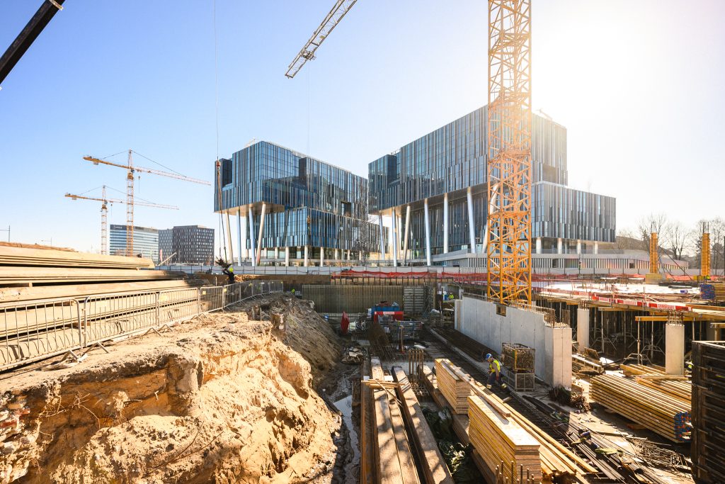 Verde 2. kārta - "C" ēka (Hanzas iela 14F) - Verslo centras - statybų nuotraukos