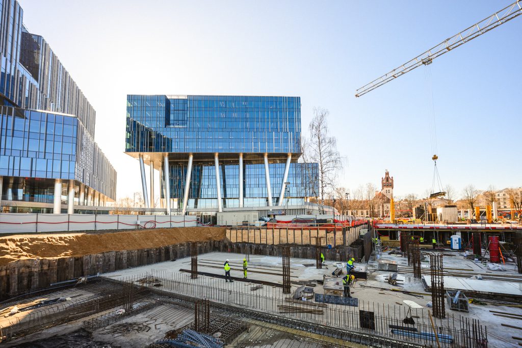 Verde 2. kārta - "C" ēka (Hanzas iela 14F) - Verslo centras - statybų nuotraukos