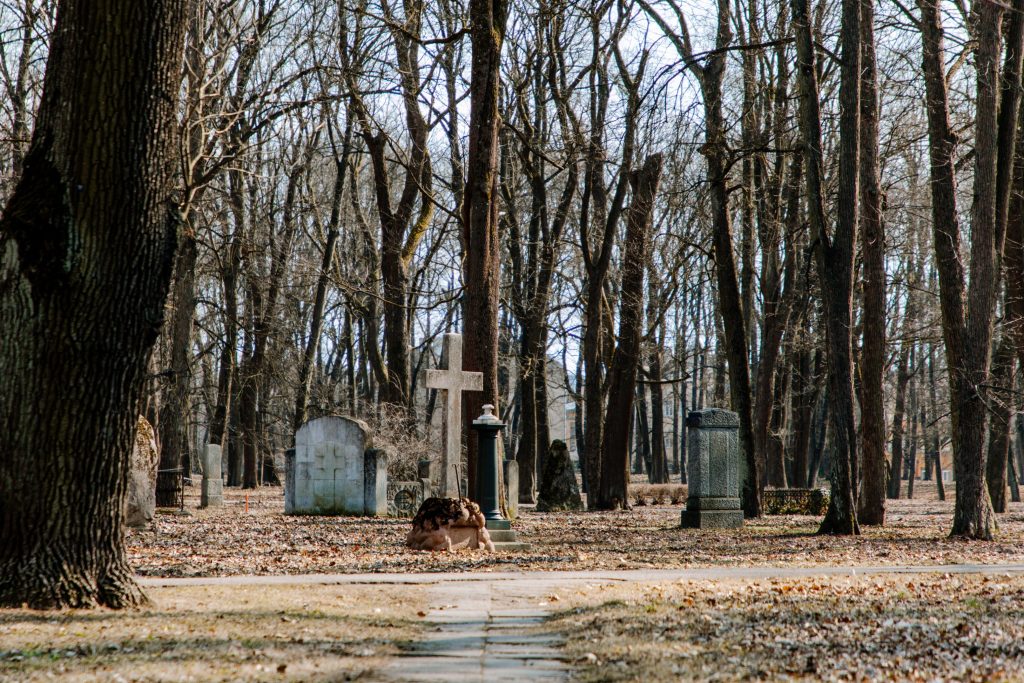 Lielo kapu vērtību saglabāšana un teritorijas infrastruktūras attīstība (Klusā iela 2) - Matuseteenused, Park - ehituse fotod