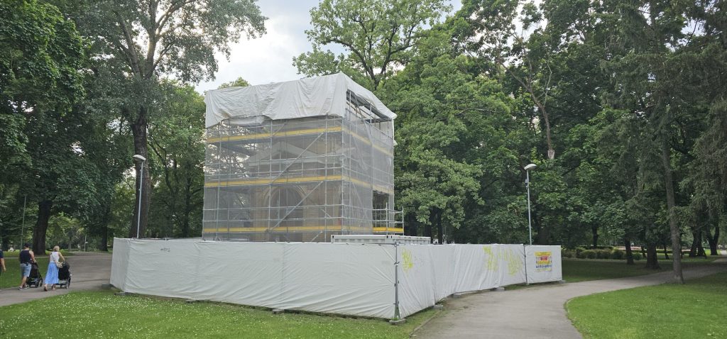 Rīgas 700 gadu jubilejas paviljona restaurācija Kronvalda parkā (Kronvalda parks) - Other cultural - construction photos