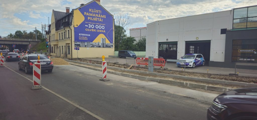 Lāčplēša ielas posma no Ernesta Birznieka-Upīša ielas līdz Satekles ielai pārbūve (Lāčplēša ielā 76) - Road - construction photos