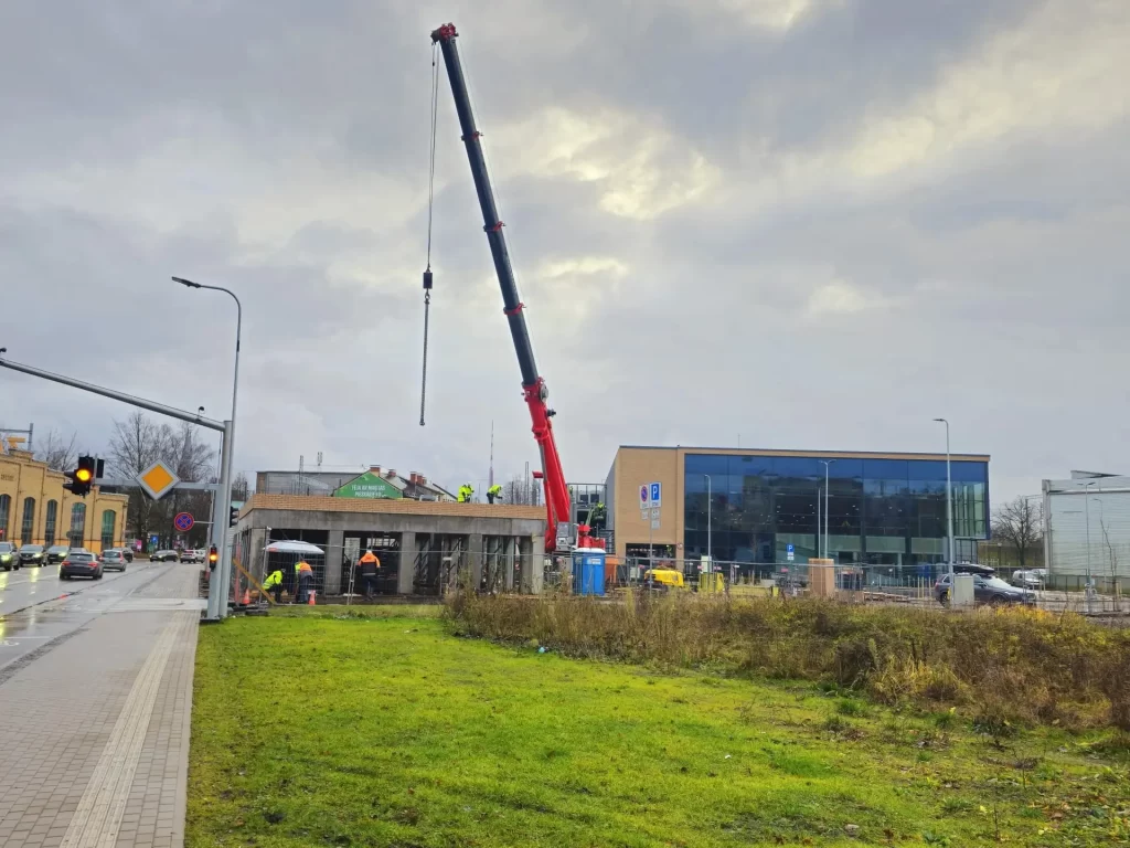 Lāčplēša Plaza - 1. kārta - Lāčplēša iela 76 (Lāčplēša iela 76) - Verslo centras - statybų nuotraukos
