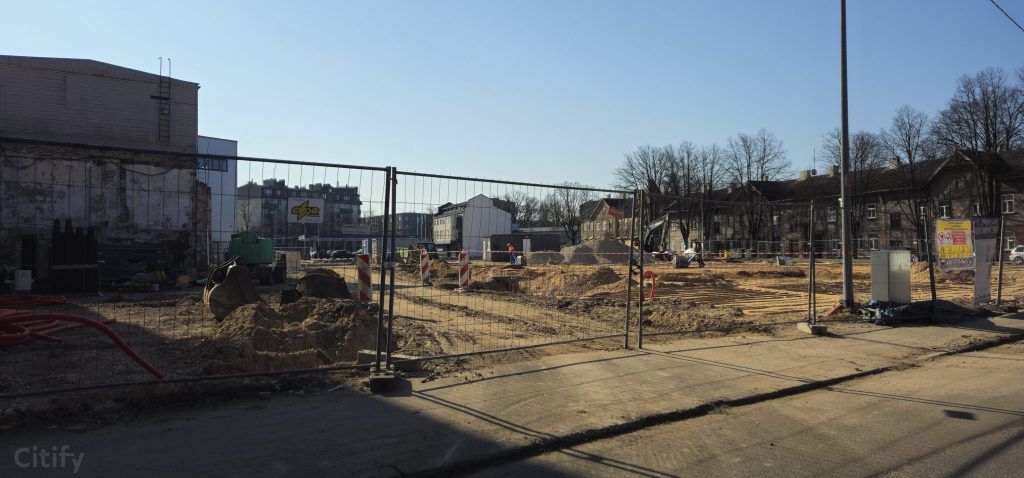 KURŠI internetveikala preču izsniegšanas punkts (Ropažu iela 95) - Noliktava / Izplatīšanas centrs - būvdarbu attēli