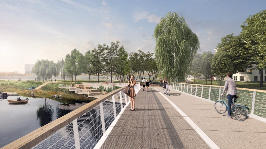 Gājēju un velosipēdistu tilts pāri Zundam (Durbes iela 2) - Bridge - visualization