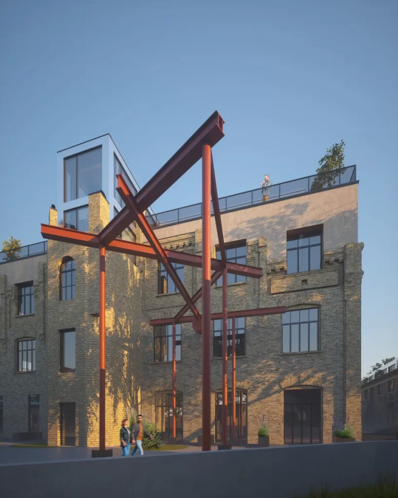 Lenta kvartāls – 3. kārta - Eikerta Manufaktūra (Jelgavas iela 68) - Multi apartment, Other commercial - visualization