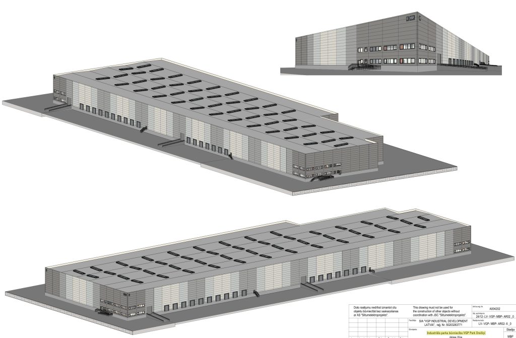 VGP Park Dreiliņi (Ēvalda Valtera iela 40) - Paskirstymo tinklas, Verslo centras - vizualizacija