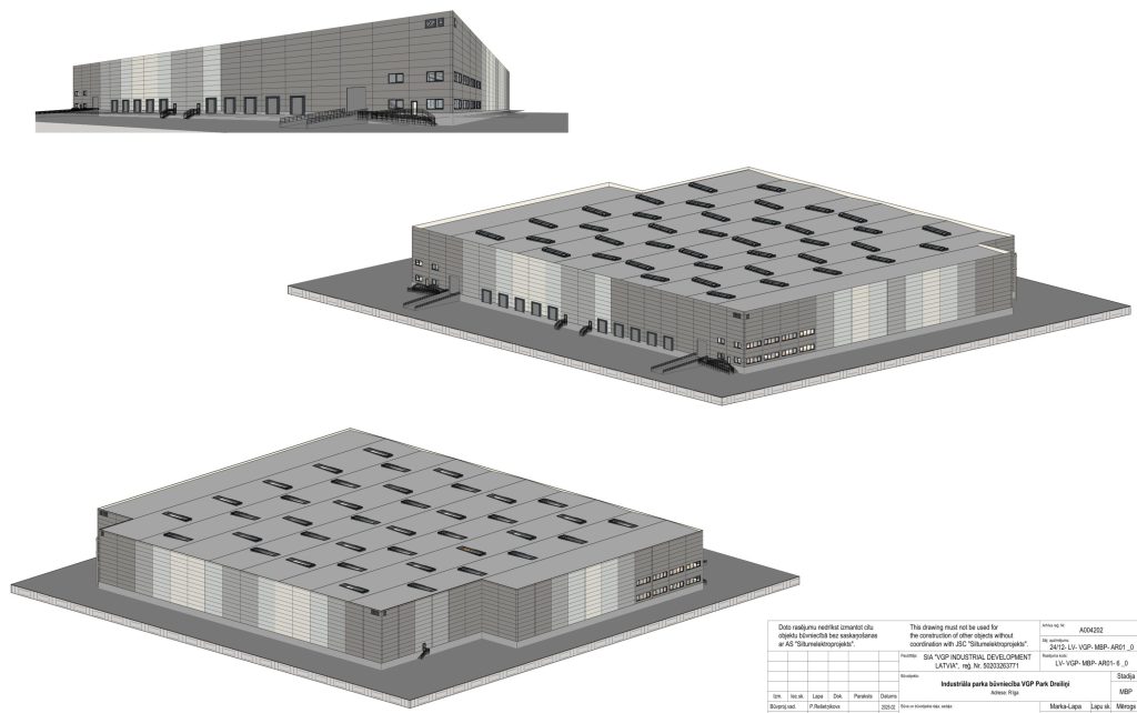 VGP Park Dreiliņi (Ēvalda Valtera iela 40) - Paskirstymo tinklas, Verslo centras - vizualizacija