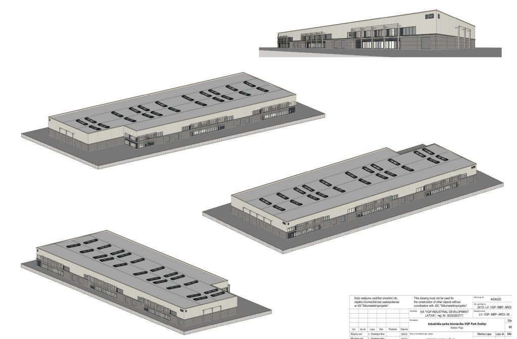 VGP Park Dreiliņi (Ēvalda Valtera iela 40) - Paskirstymo tinklas, Verslo centras - vizualizacija