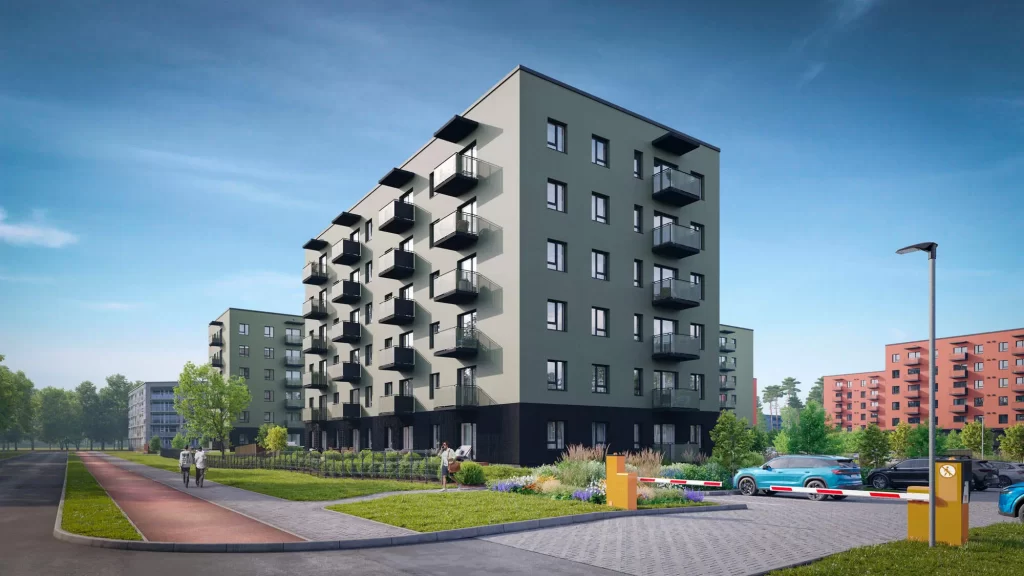 Valterciems – 1. kārta, 3. ēka – Ēvalda Valtera iela 44 (Ēvalda Valtera iela 44) - Multi apartment - visualization