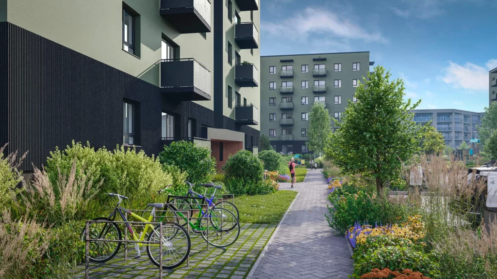 Valterciems – 1. kārta, 3. ēka – Ēvalda Valtera iela 44 (Ēvalda Valtera iela 44) - Multi apartment - visualization