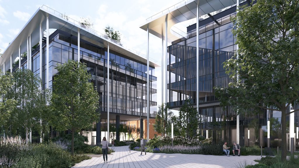 Verde 2. kārta - "D" ēka (Hanzas iela 14F) - Office center - visualization