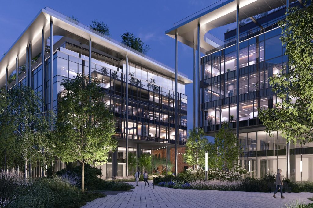 Verde 2. kārta - "D" ēka (Hanzas iela 14F) - Office center - visualization