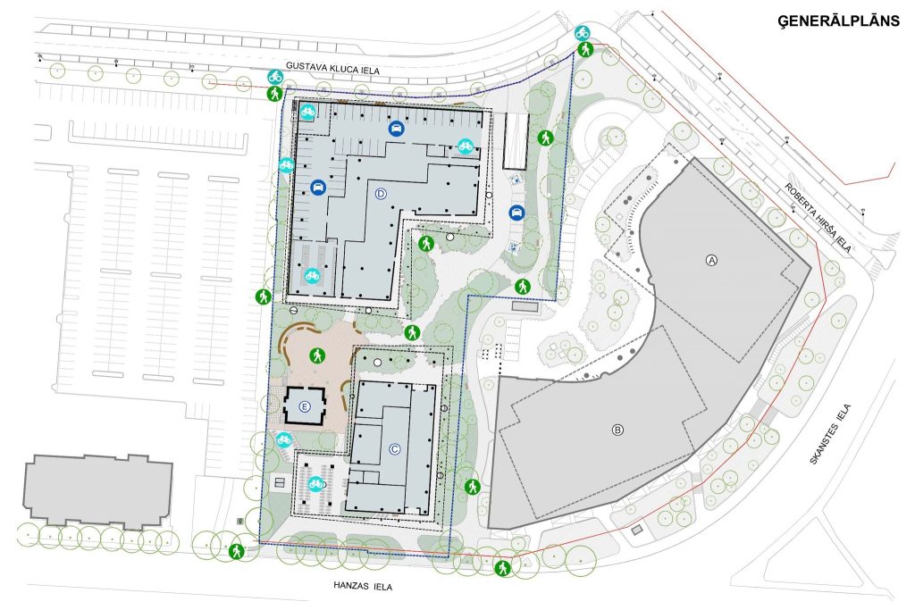 Verde 2. kārta - "D" ēka (Hanzas iela 14F) - Office center - visualization