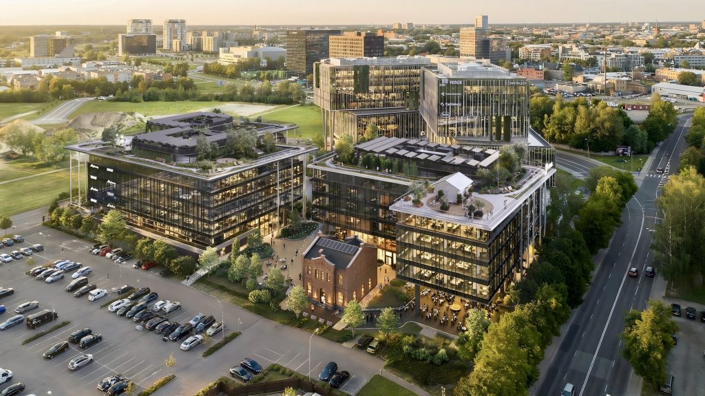 Verde 2. kārta - "E" ēka (Hanzas iela 14F) - Büroohoone - visuaalne