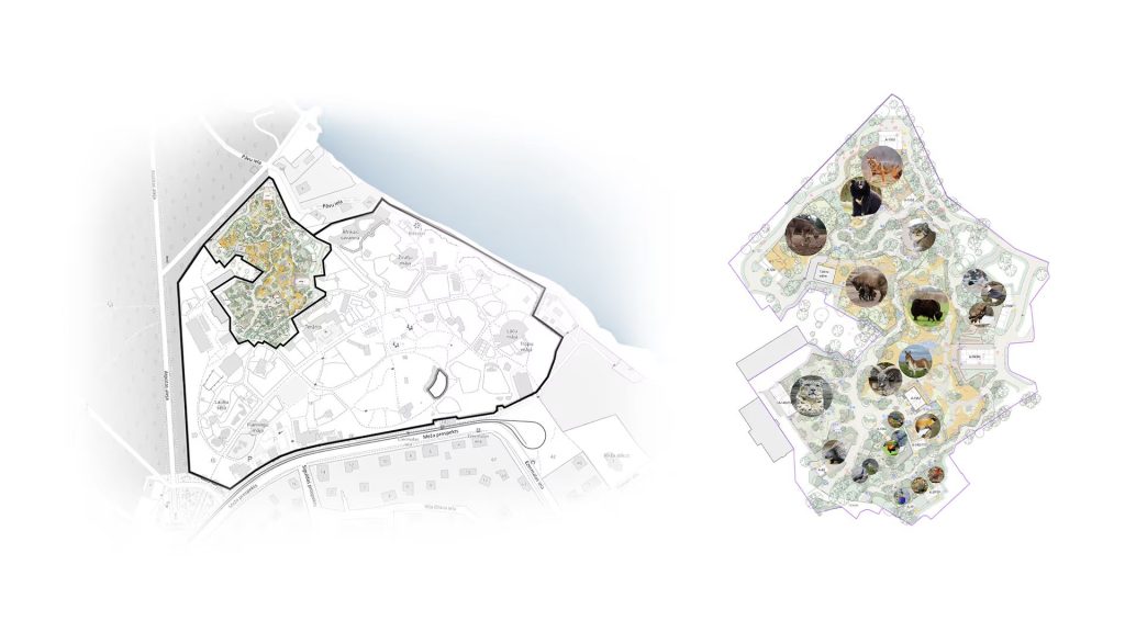 Rīga ZOO Masterplāns 2035 - HIMALAJI ekspozīcija (Meža prospekts 1) - Zoologijos sodas / Akvariumas - vizualizacija