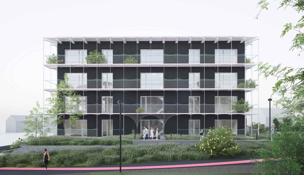 Lenta kvartāls – 2. kārta - Arhitektu Nams N (Jelgavas iela 68) - Multi apartment - visualization