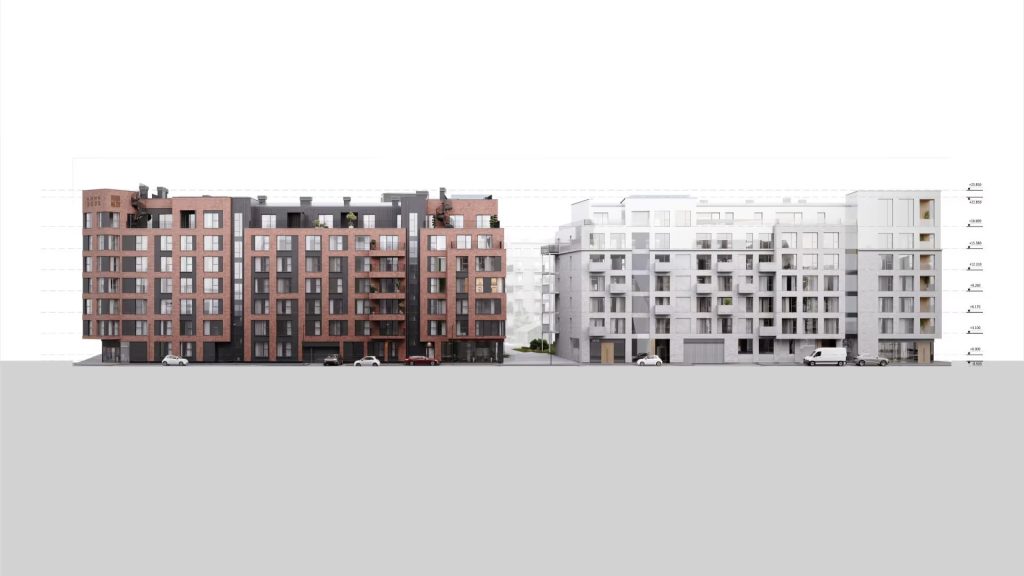 Tērbatas dārzs 2 kārta - Krišjāņa Barona iela 75 (Krišjāņa Barona iela 75) - Korterelamu - visuaalne