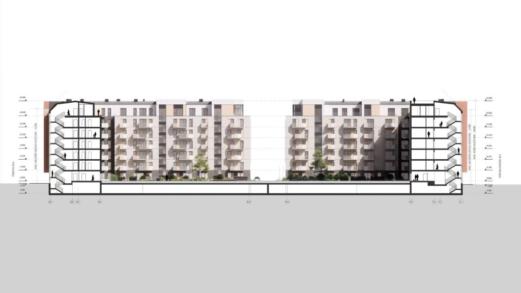 Tērbatas dārzs 2 kārta - Krišjāņa Barona iela 75 (Krišjāņa Barona iela 75) - Korterelamu - visuaalne