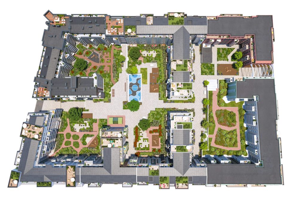Tērbatas dārzs - 4. kārta - Krišjāņa Barona iela 75A (Krišjāņa Barona iela 75A) - Multi apartment - visualization
